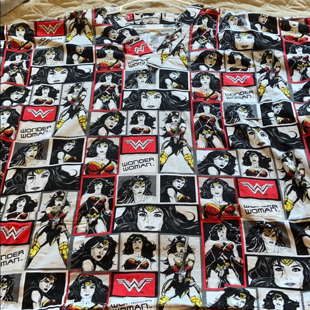 Wonder Woman scrub top